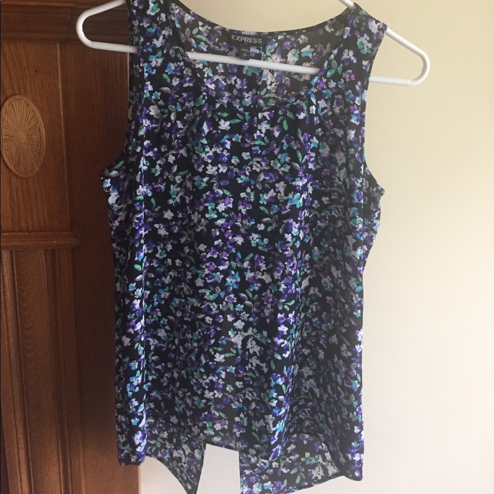 EXPRESS floral tank blouse